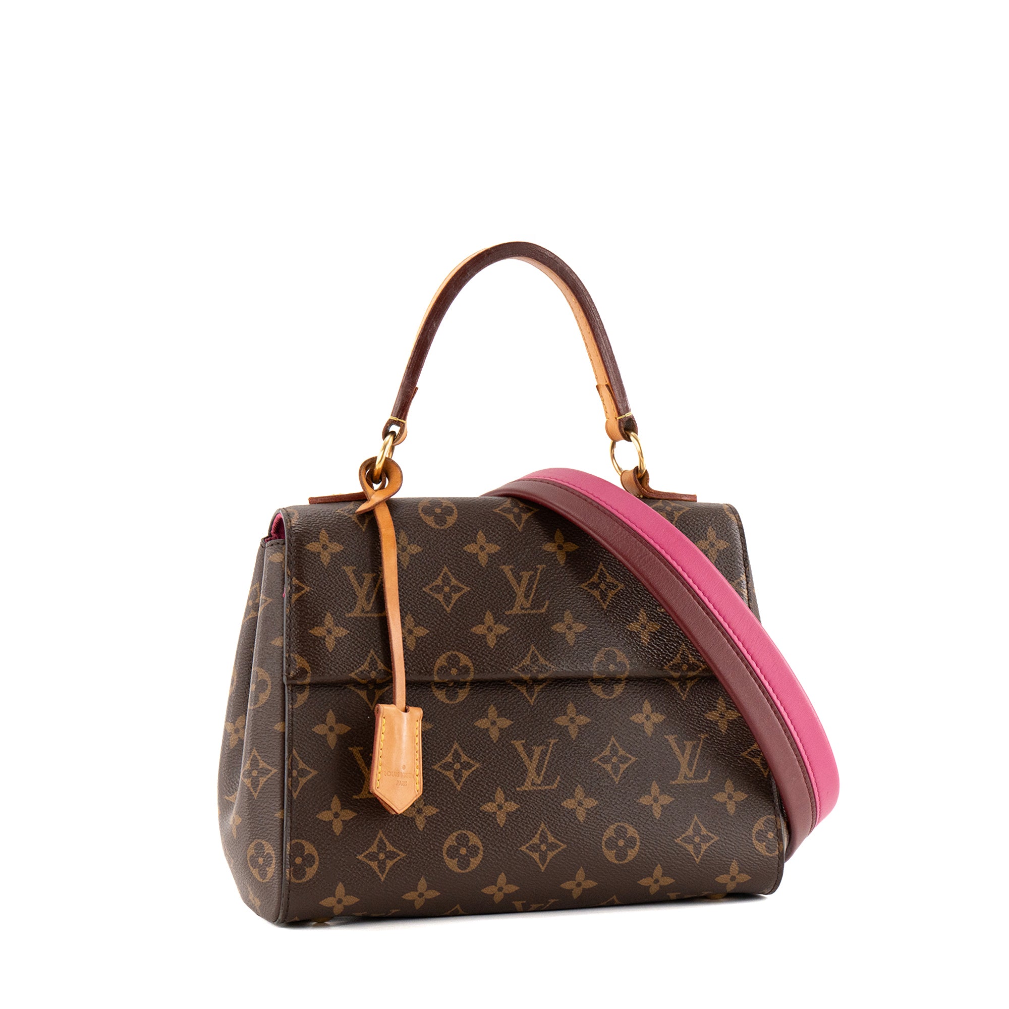 LOUIS VUITTON - Sac à bandoulière Cluny BB Louis Vuitton en toile enduite monogrammée