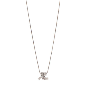 COURRÈGES - Collier AC Courrèges en métal argenté