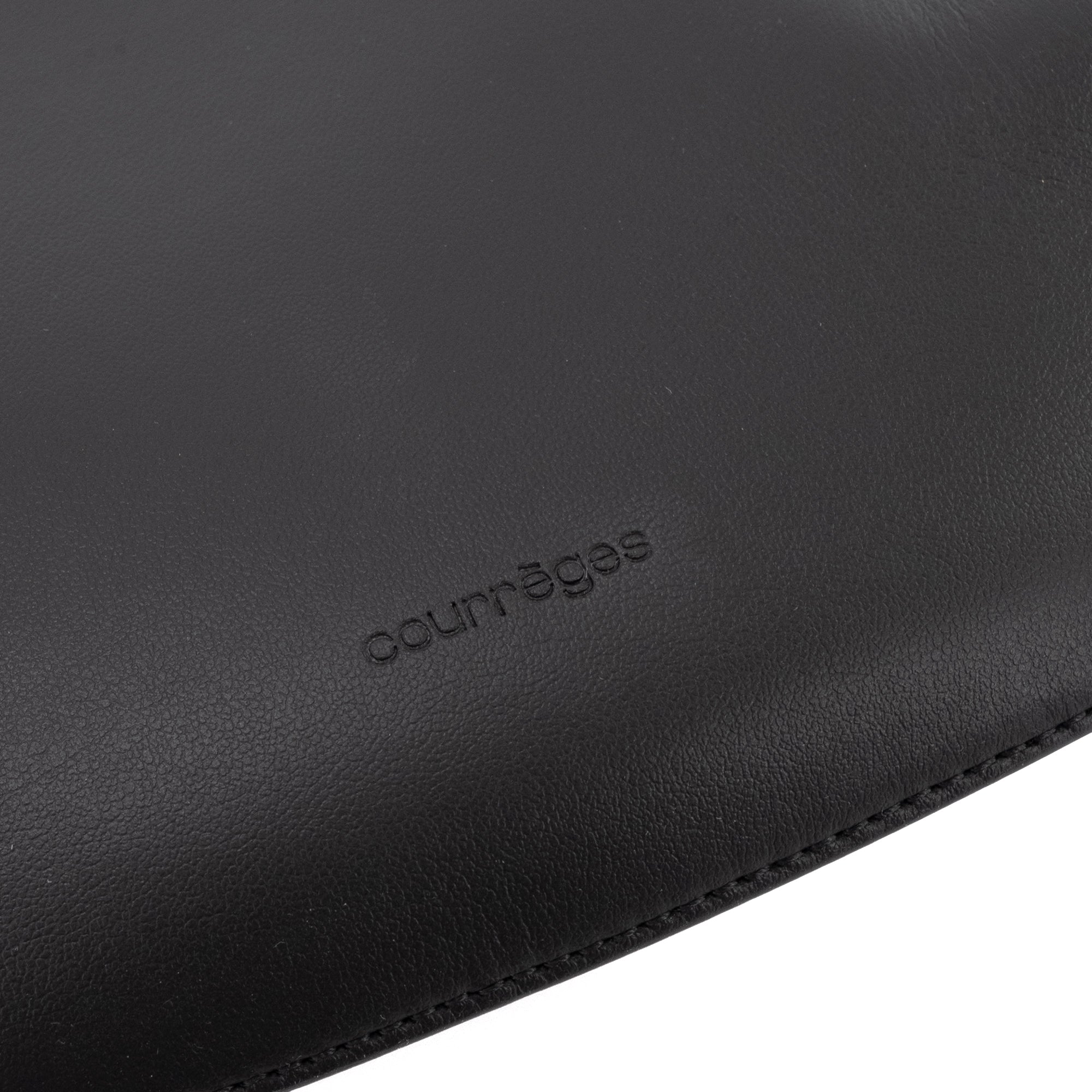 COURRÈGES - Sac à bandoulière Holy Courrèges en cuir noir
