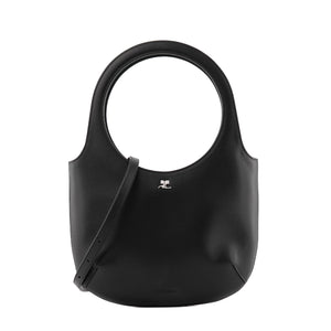 COURRÈGES - Sac à bandoulière Holy Courrèges en cuir noir