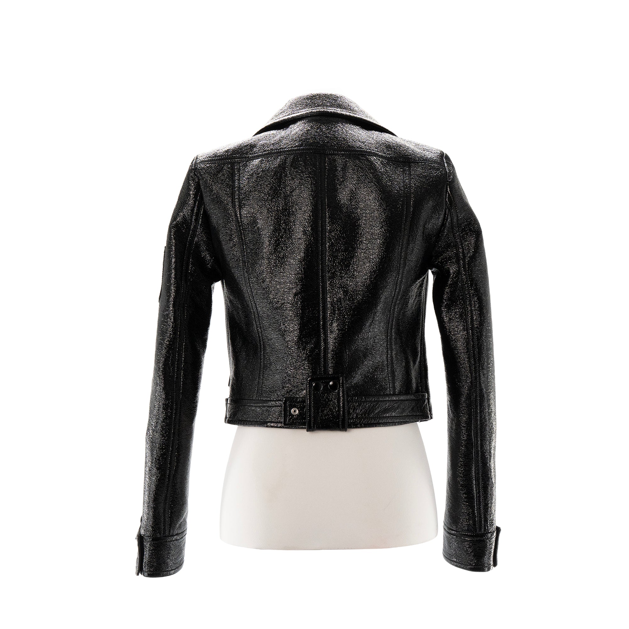 COURRÈGES - Veste Courrèges en vinyle noir (T34)