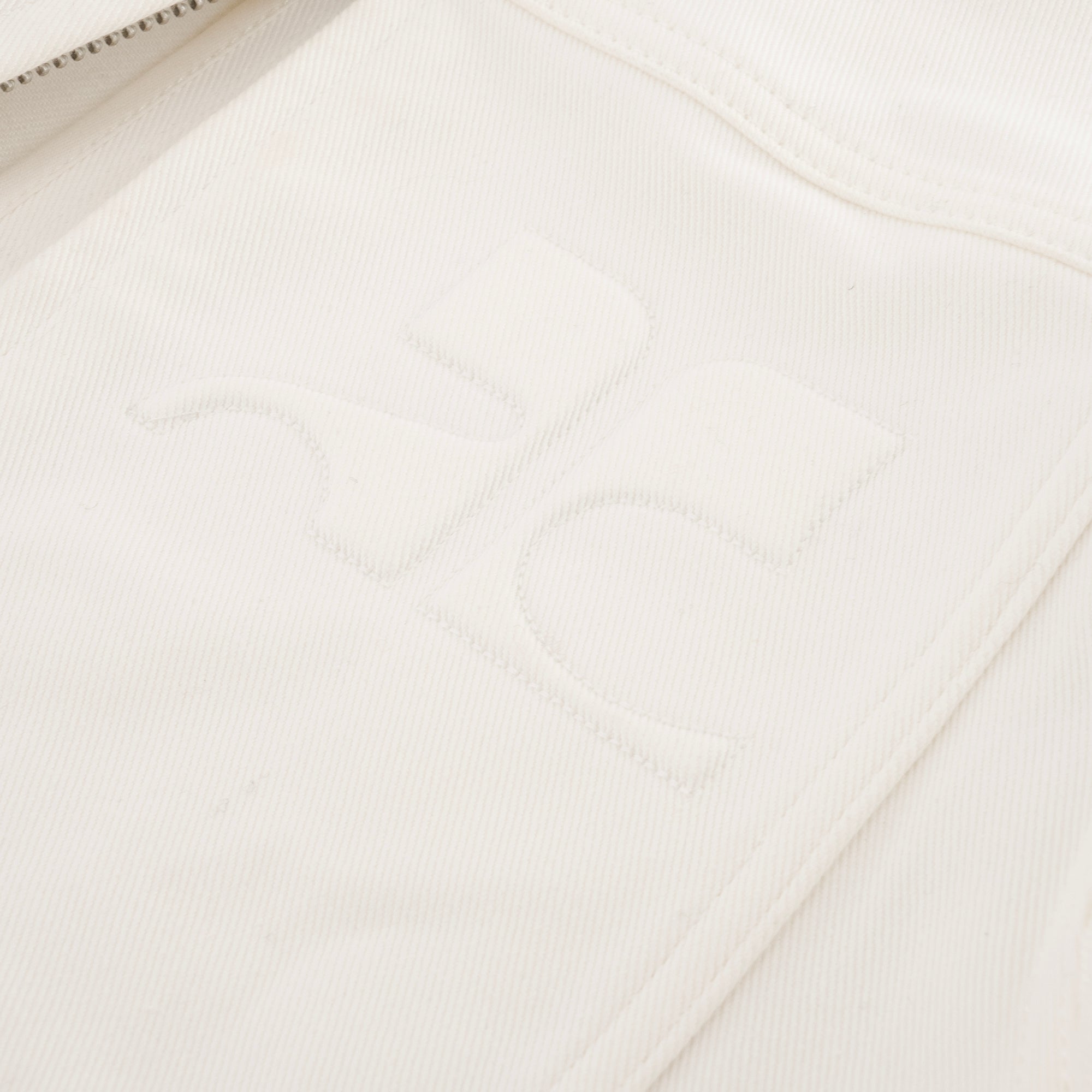 COURRÈGES - Veste Ré-édition Courrèges en coton écru (T48)