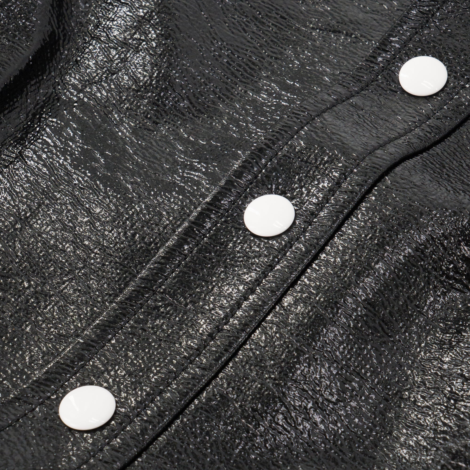 COURRÈGES - Veste Réédition Courrèges en vinyle noir T46 (T40 FR)