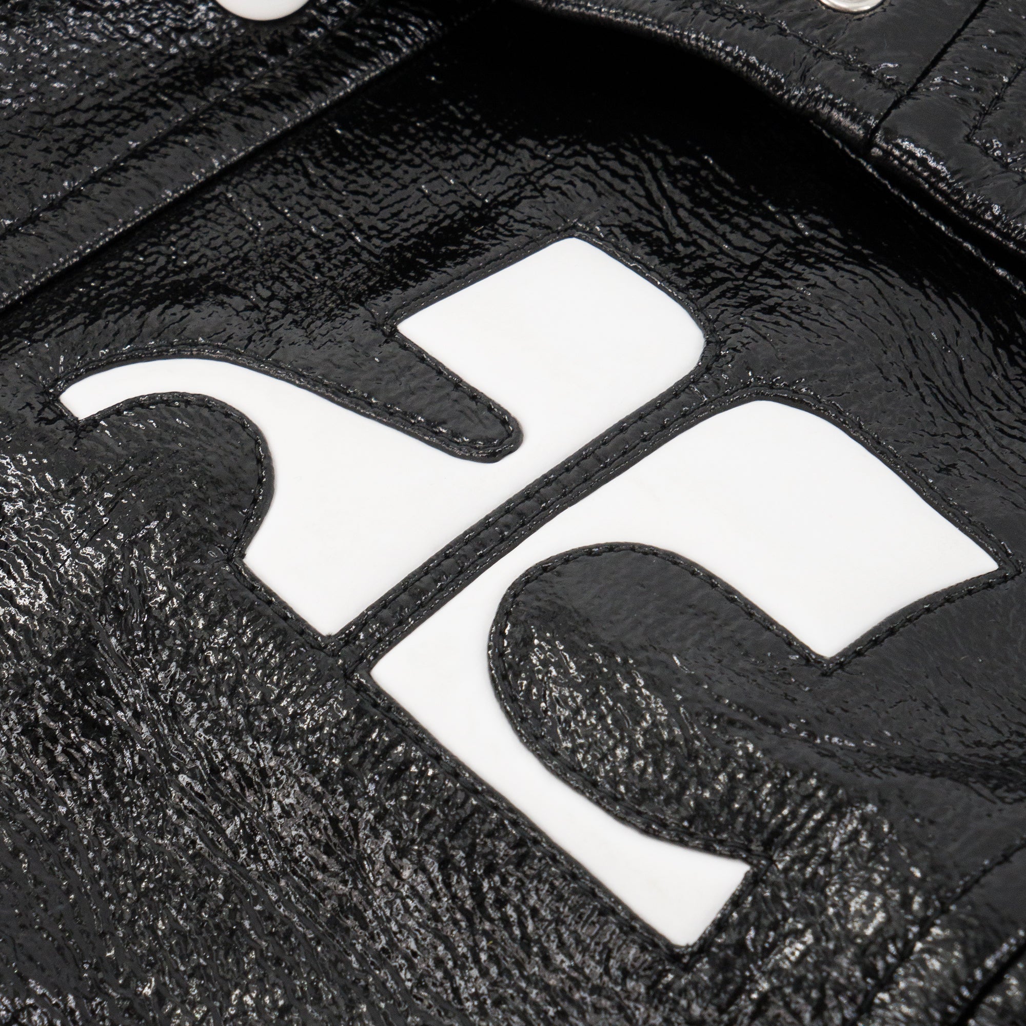 COURRÈGES - Veste Réédition Courrèges en vinyle noir T46 (T40 FR)
