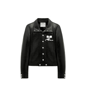 COURRÈGES - Veste Réédition Courrèges en vinyle noir T46 (T40 FR)