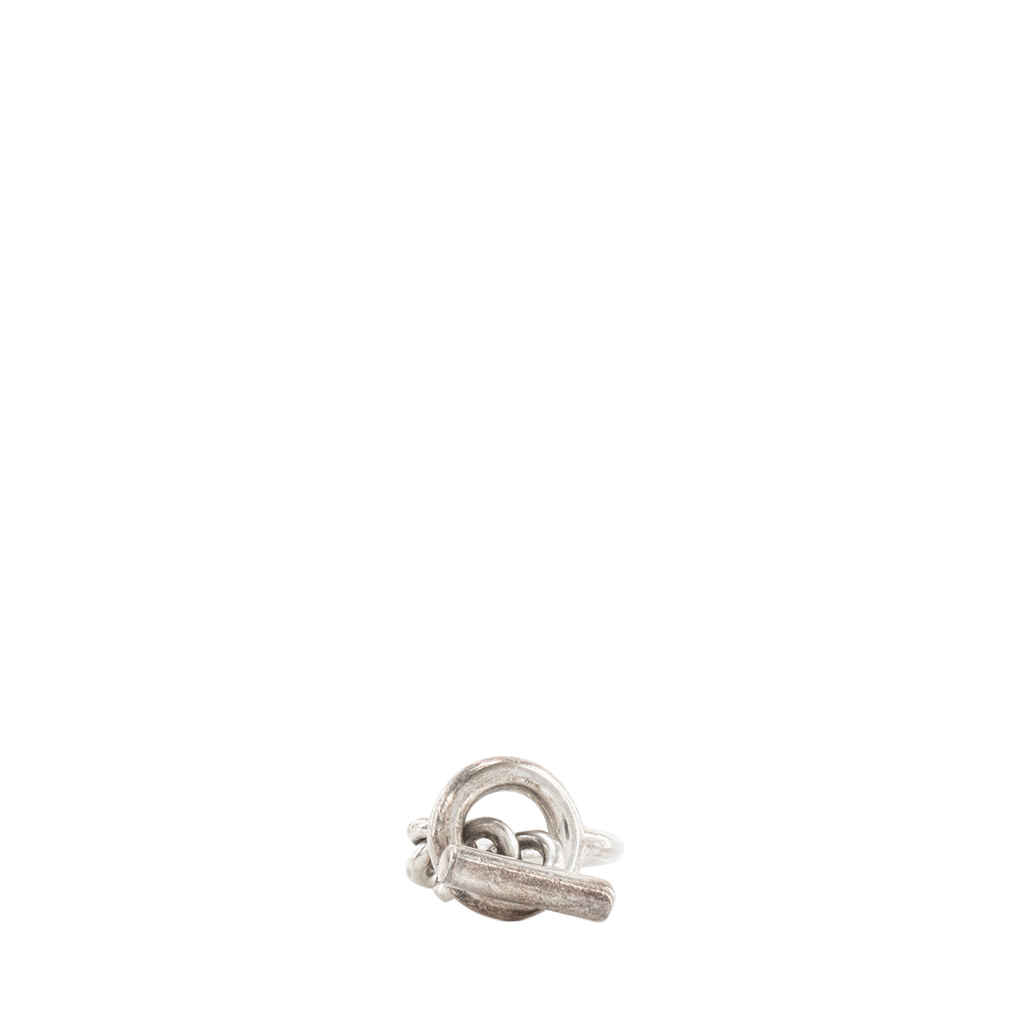 HERMÈS - Bague Croisette GM Hermès en argent (T52)