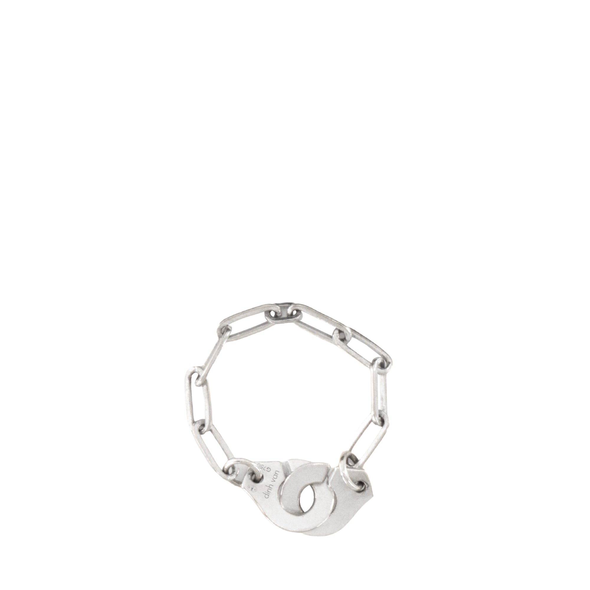 DINH VAN - Bague Menottes Dinh Van en or blanc (T53)