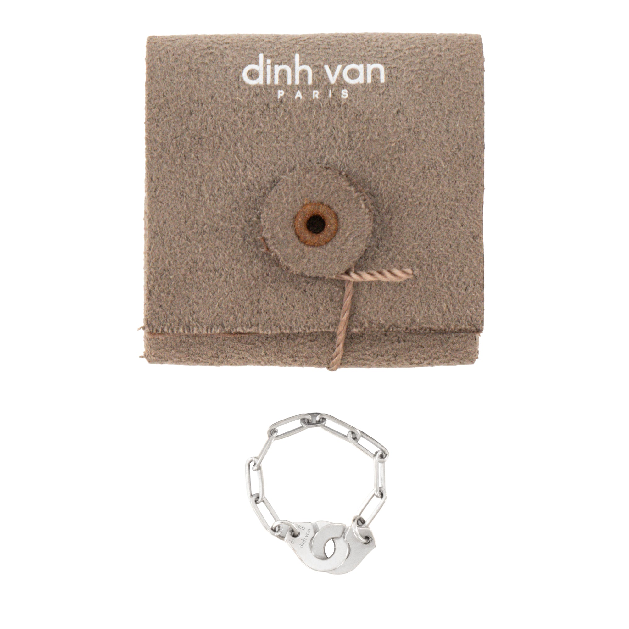 DINH VAN - Bague Menottes Dinh Van en or blanc (T53)