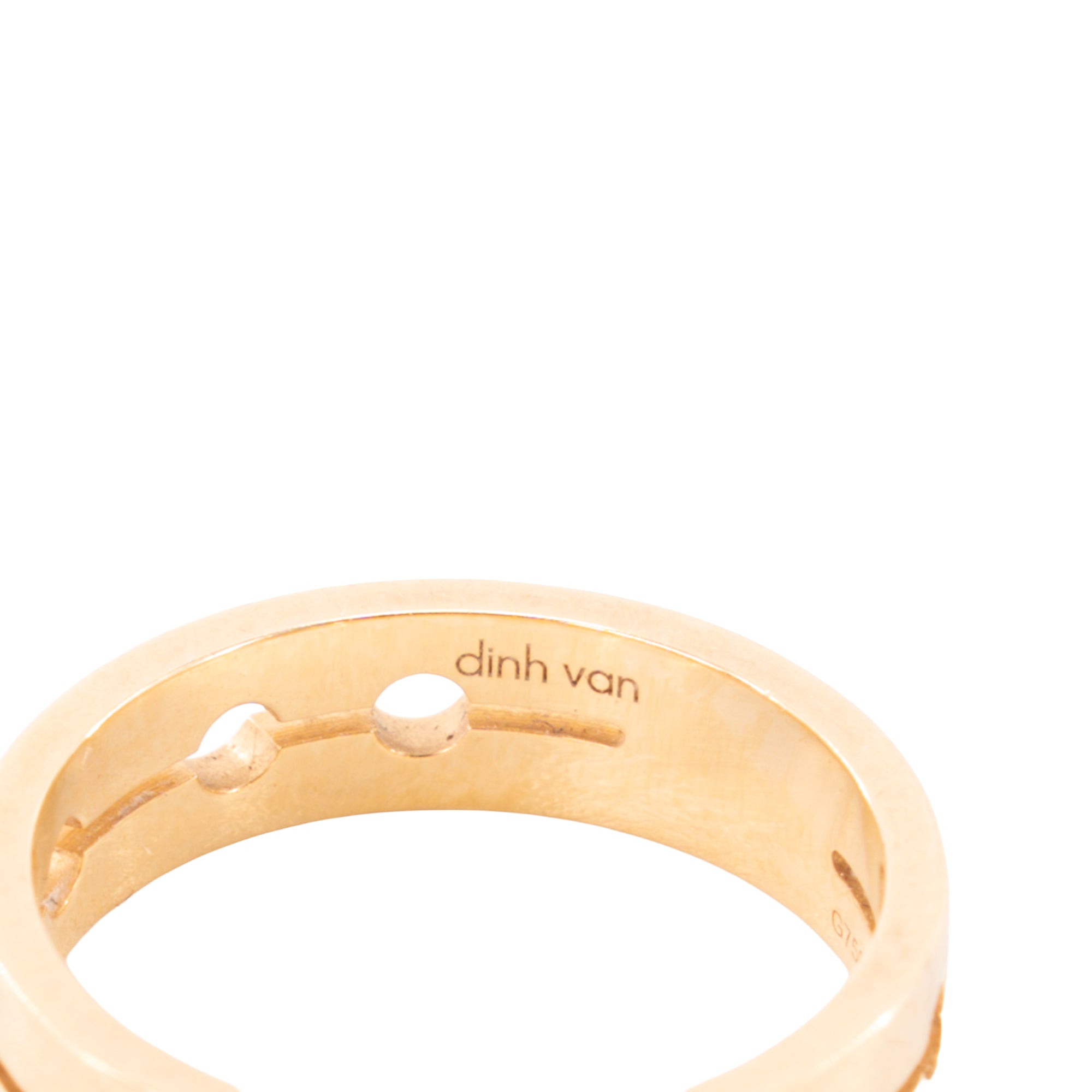 DINH VAN - Bague Pulse Dinh Van en or jaune et diamants (T52)