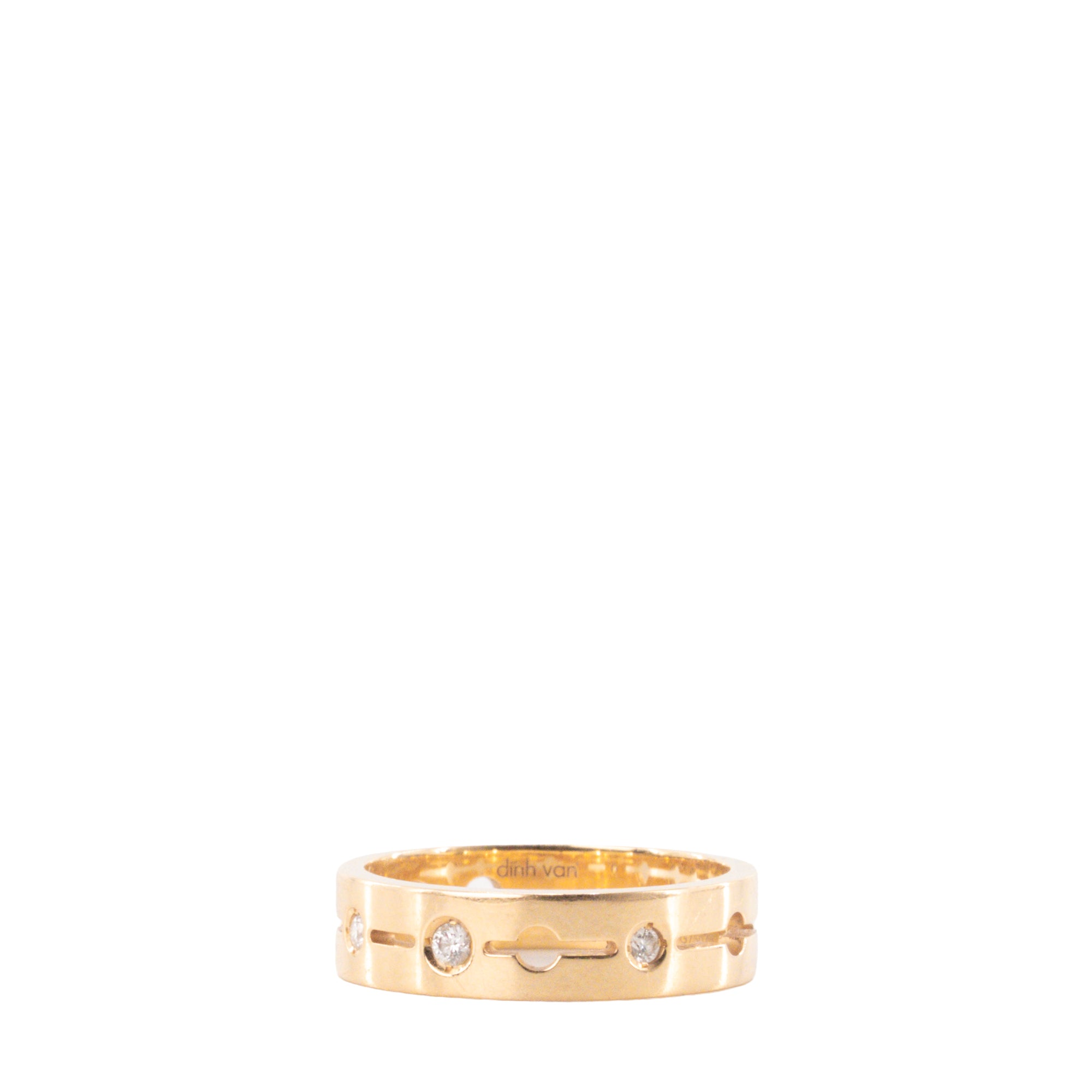 DINH VAN - Bague Pulse Dinh Van en or jaune et diamants (T52)