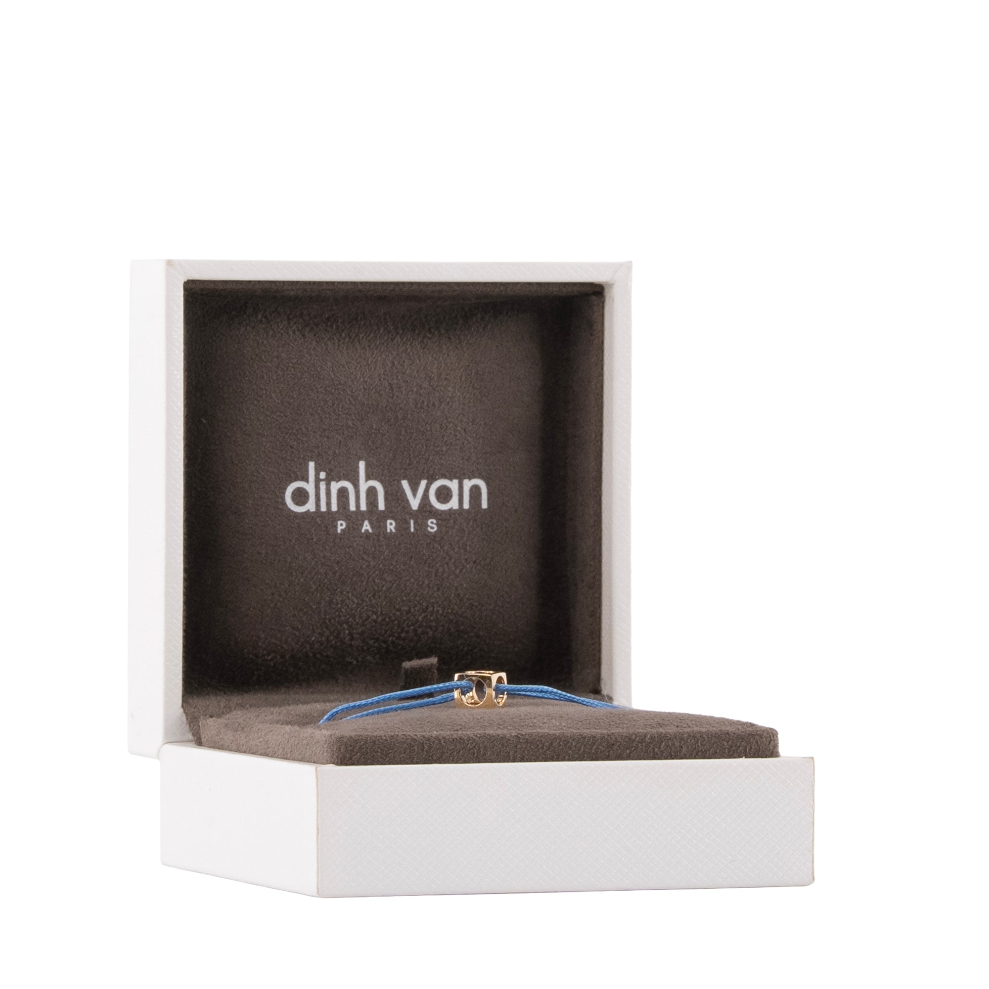 DINH VAN - Bracelet Le Pavé Dinh Van en cordon bleu