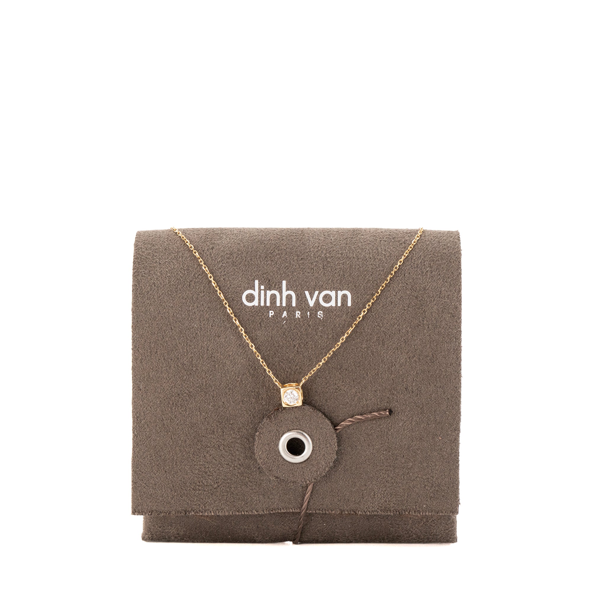 DINH VAN - Collier Le Cube Dinh Van en or jaune et diamant