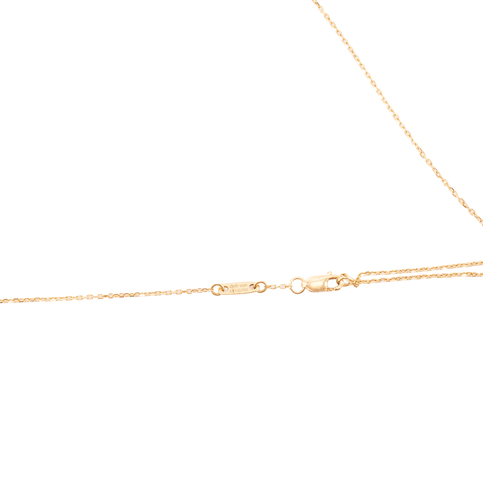 DINH VAN - Collier Le Cube Dinh Van en or jaune et diamant