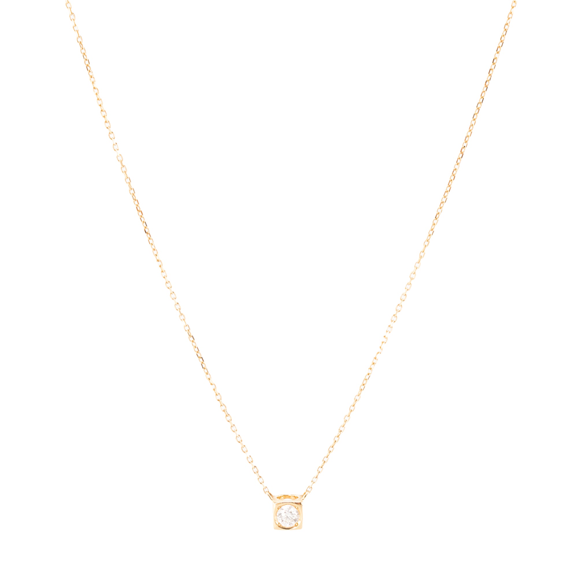 DINH VAN - Collier Le Cube Dinh Van en or jaune et diamant