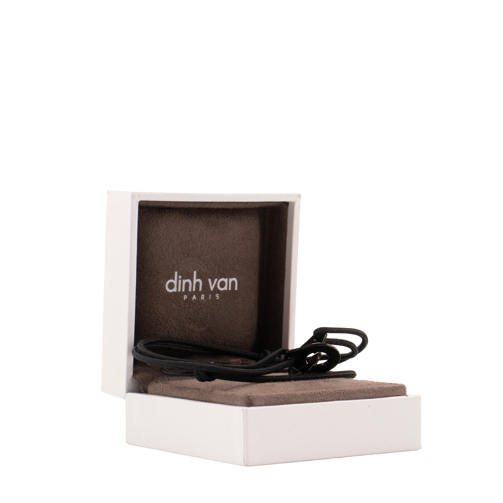 DINH VAN - Collier Menottes Dinh Van sur cordon full black