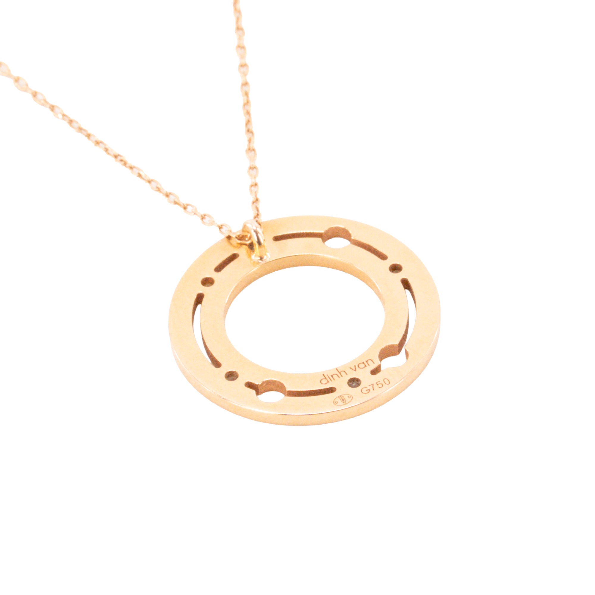 DINH VAN - Collier Pulse Dinh Van en or rose et diamants