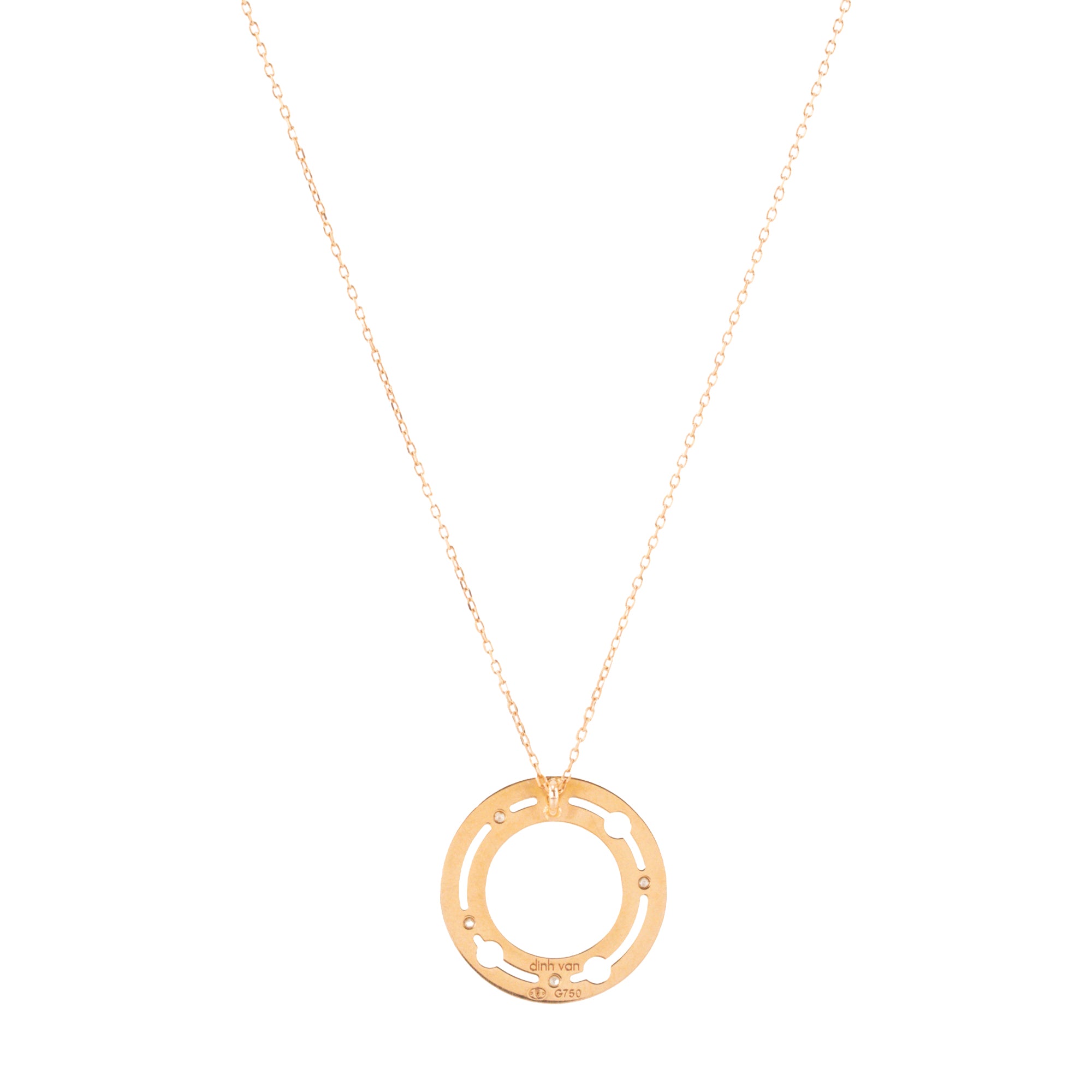 DINH VAN - Collier Pulse Dinh Van en or rose et diamants