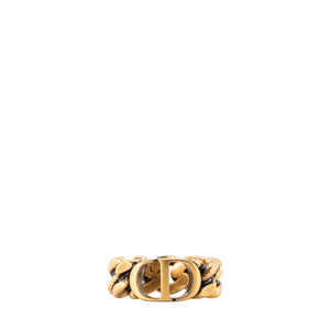 DIOR - Bague 30 Montaigne Dior en maillons métal doré (T54)