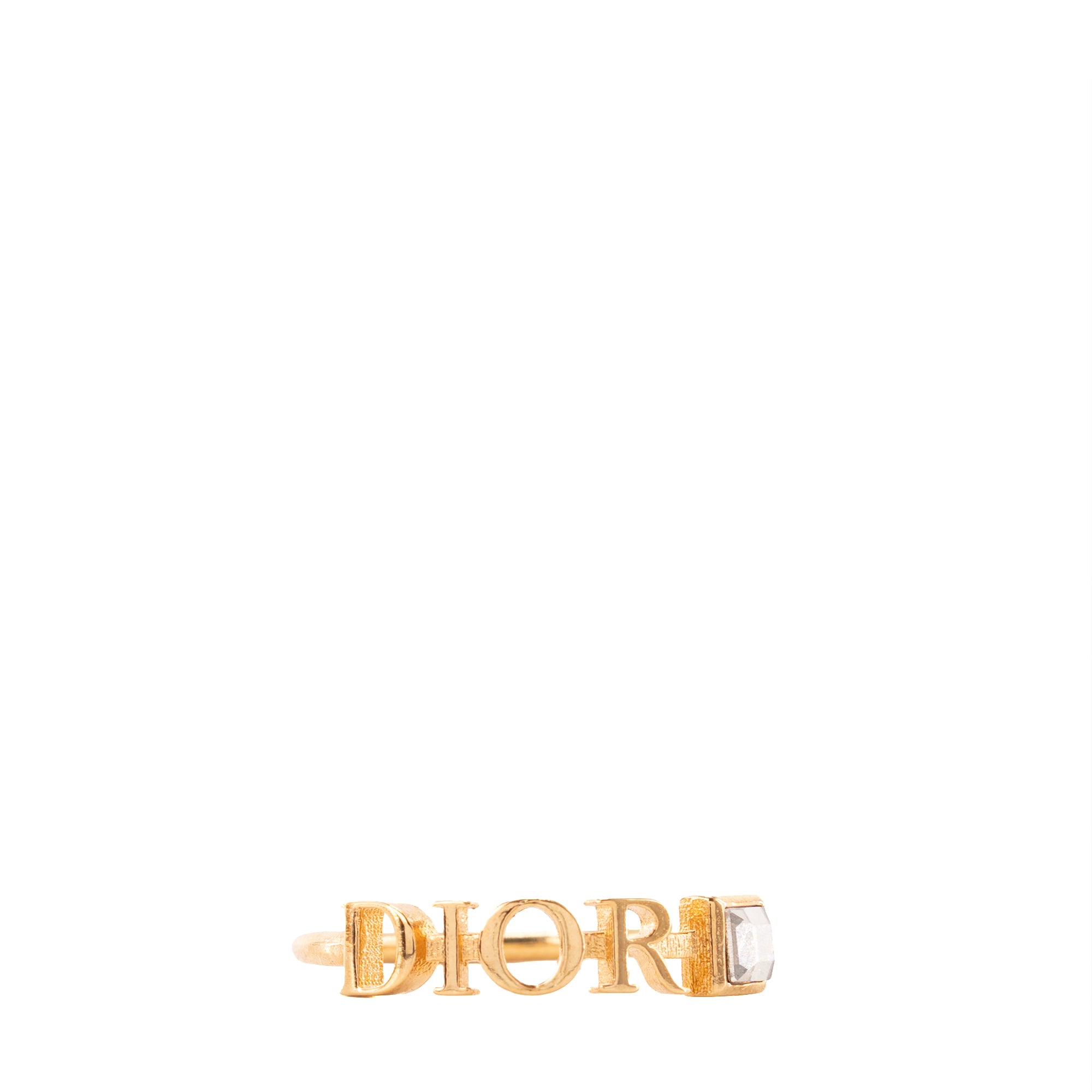 DIOR - Bague Dior en métal doré (T52)