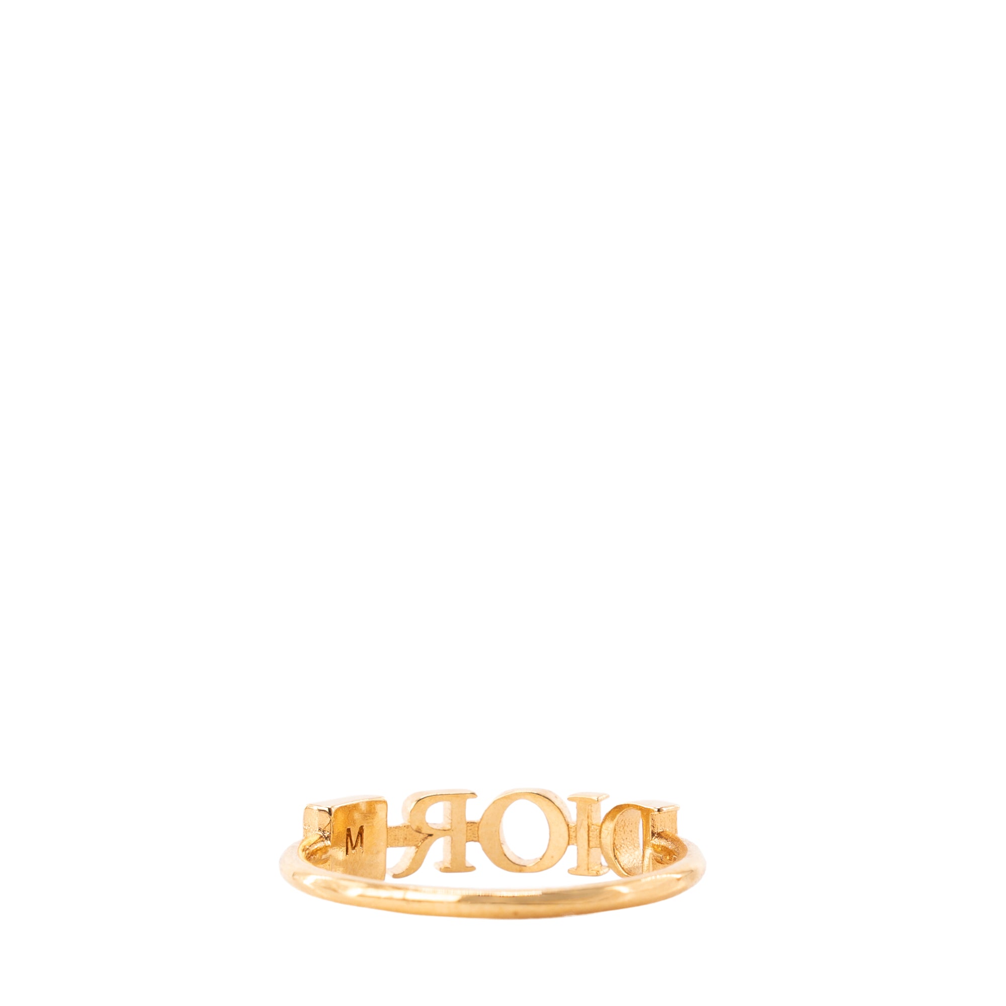 DIOR - Bague Dior en métal doré (T52)