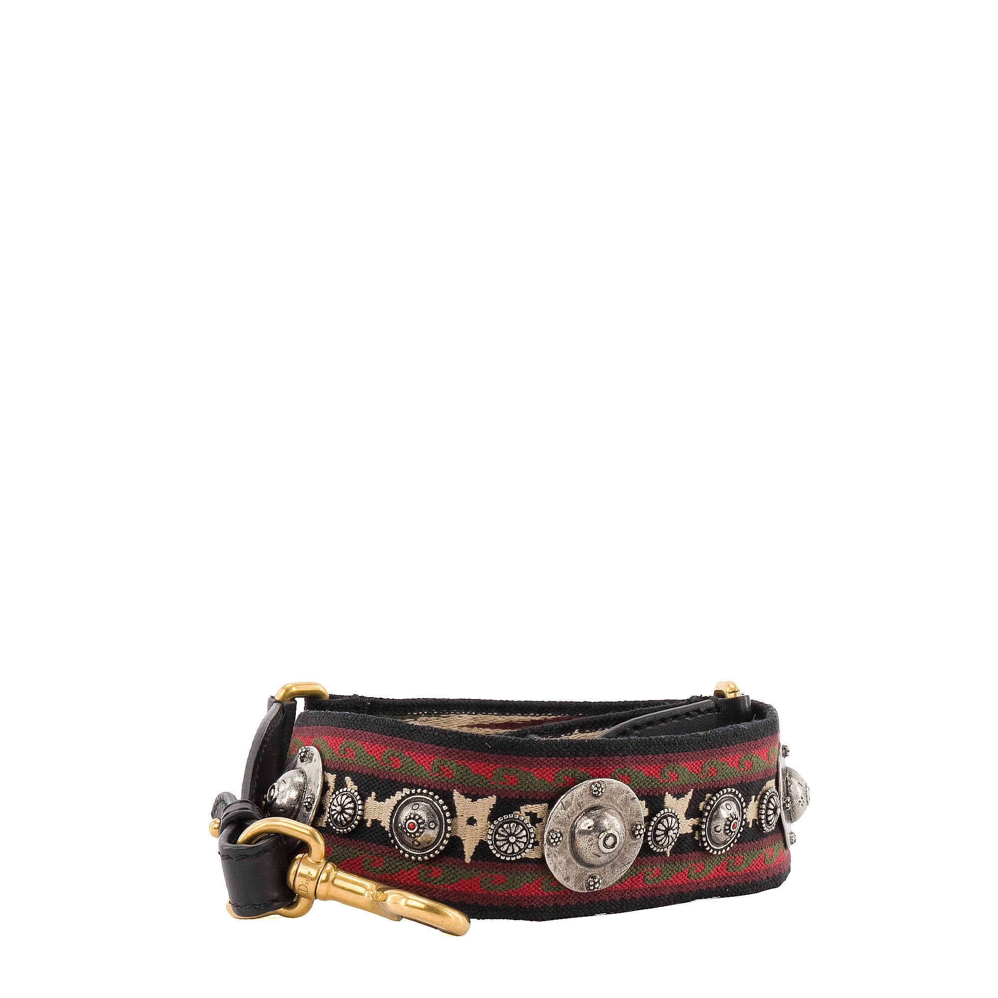 DIOR - Bandoulière ajustable Dior en tissu multicolore