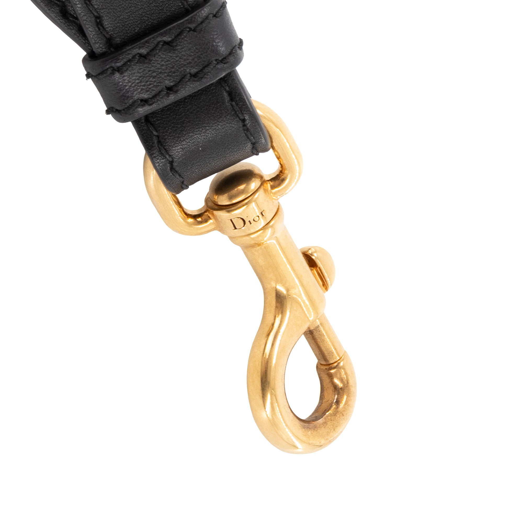 DIOR - Bandoulière ajustable Dior en toile bleu marine et beige