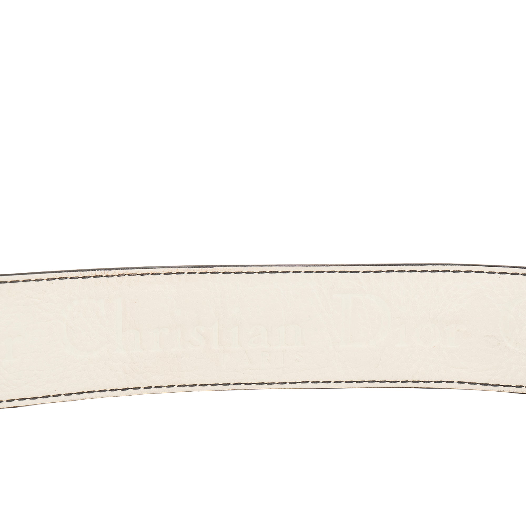 DIOR - Bandoulière ajustable J'adior Dior en cuir blanc