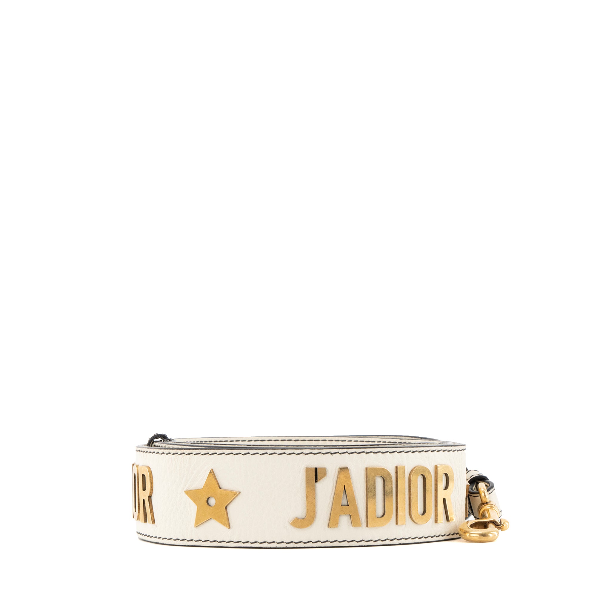 DIOR - Bandoulière ajustable J'adior Dior en cuir blanc