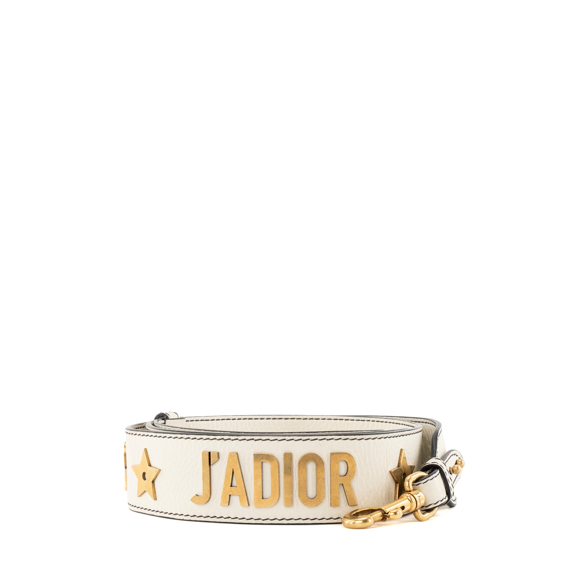 DIOR - Bandoulière ajustable J'adior Dior en cuir blanc