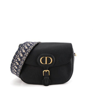 DIOR - Sac à bandoulière Bobby Dior en cuir grainé noir