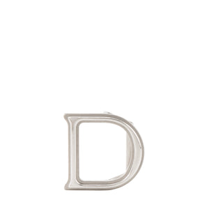 DIOR - Boucle de ceinture D Dior en laiton argenté