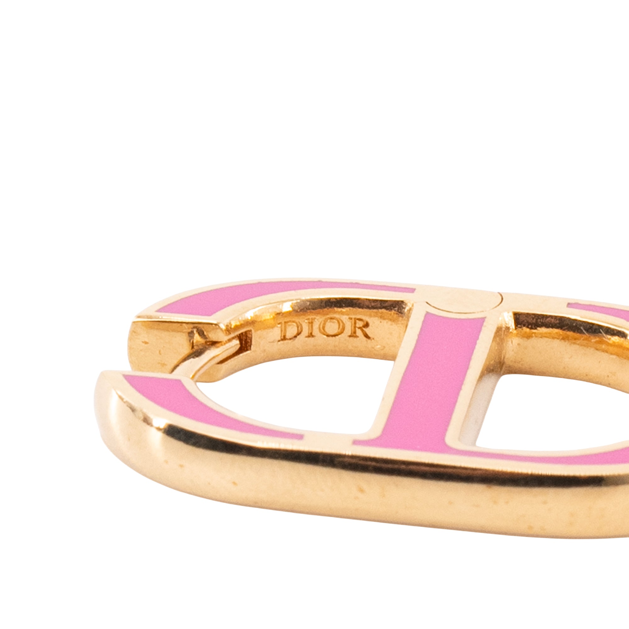 DIOR - Boucles d'oreilles 30 Montaigne Dior en métal doré