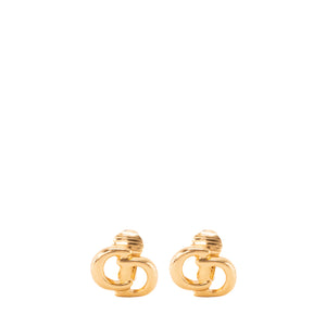 DIOR - Boucles d'oreilles Dior en métal doré vintage
