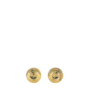 DIOR - Boucles d'oreilles Tribales Dior en métal argenté et résine jaune