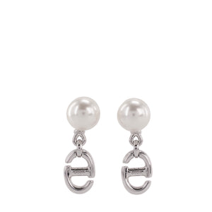 DIOR - Boucles d'oreilles Tribales Dior en métal argenté