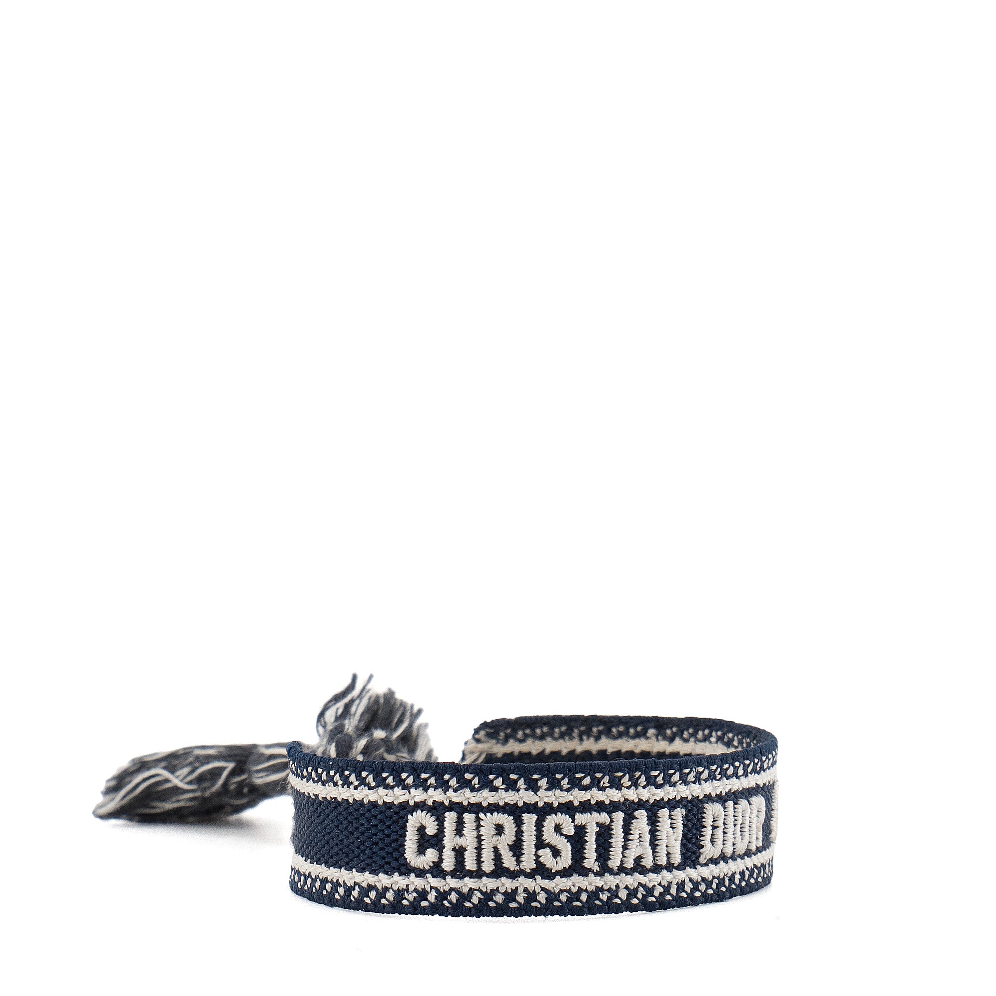 DIOR - Bracelet Dior en coton bleu marine