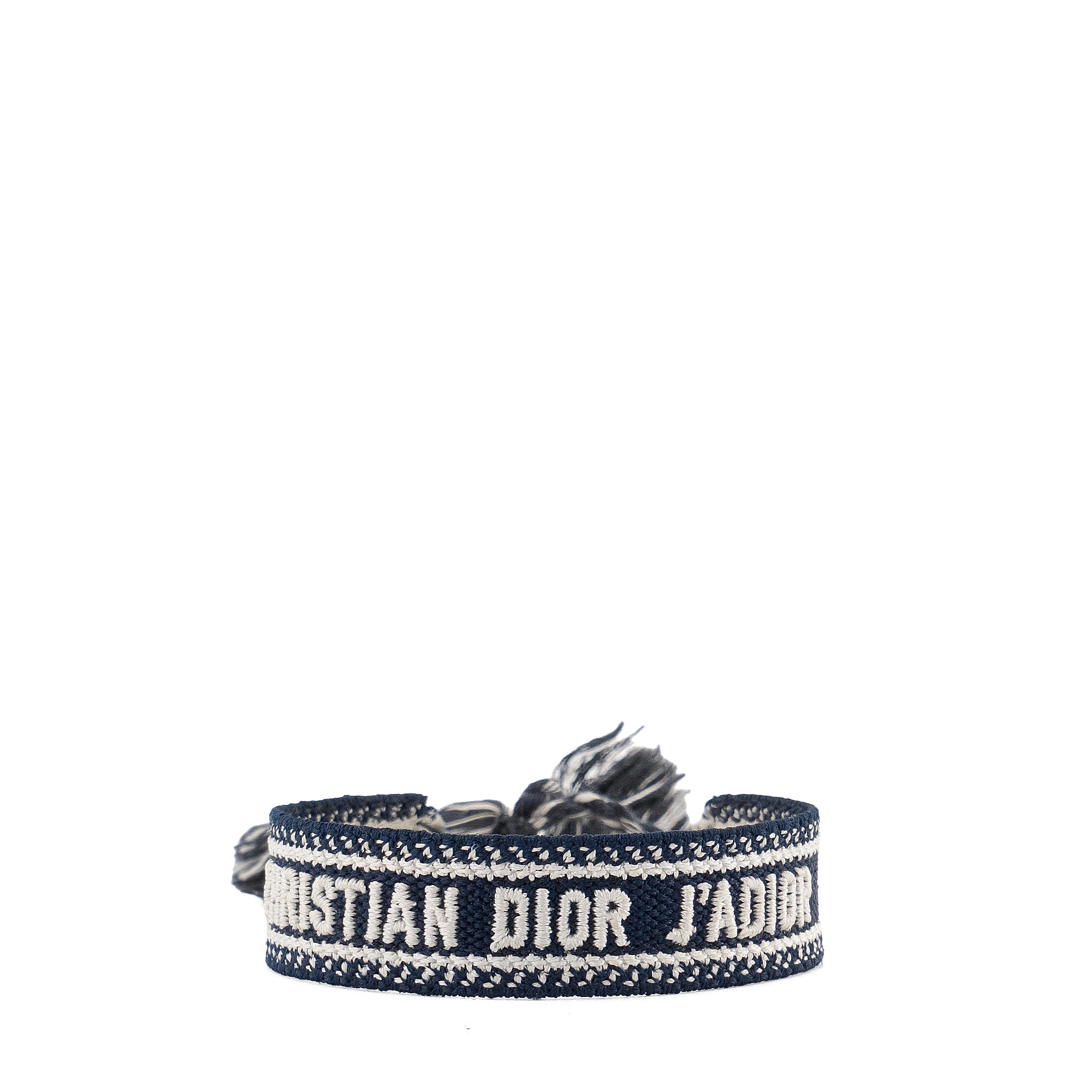 DIOR - Bracelet Dior en coton bleu marine