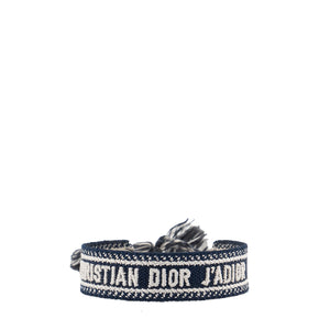 DIOR - Bracelet Dior en coton bleu marine