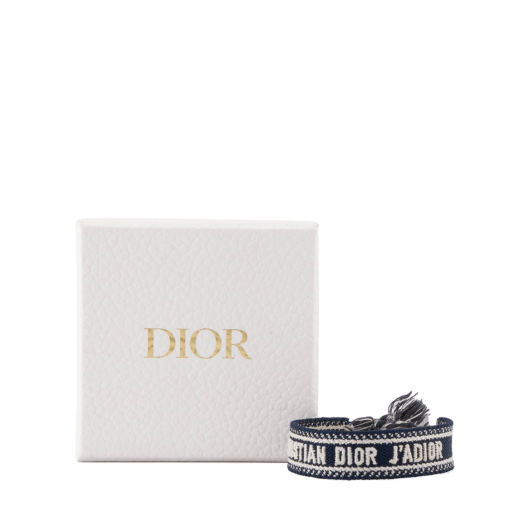 DIOR - Bracelet Dior en coton bleu marine
