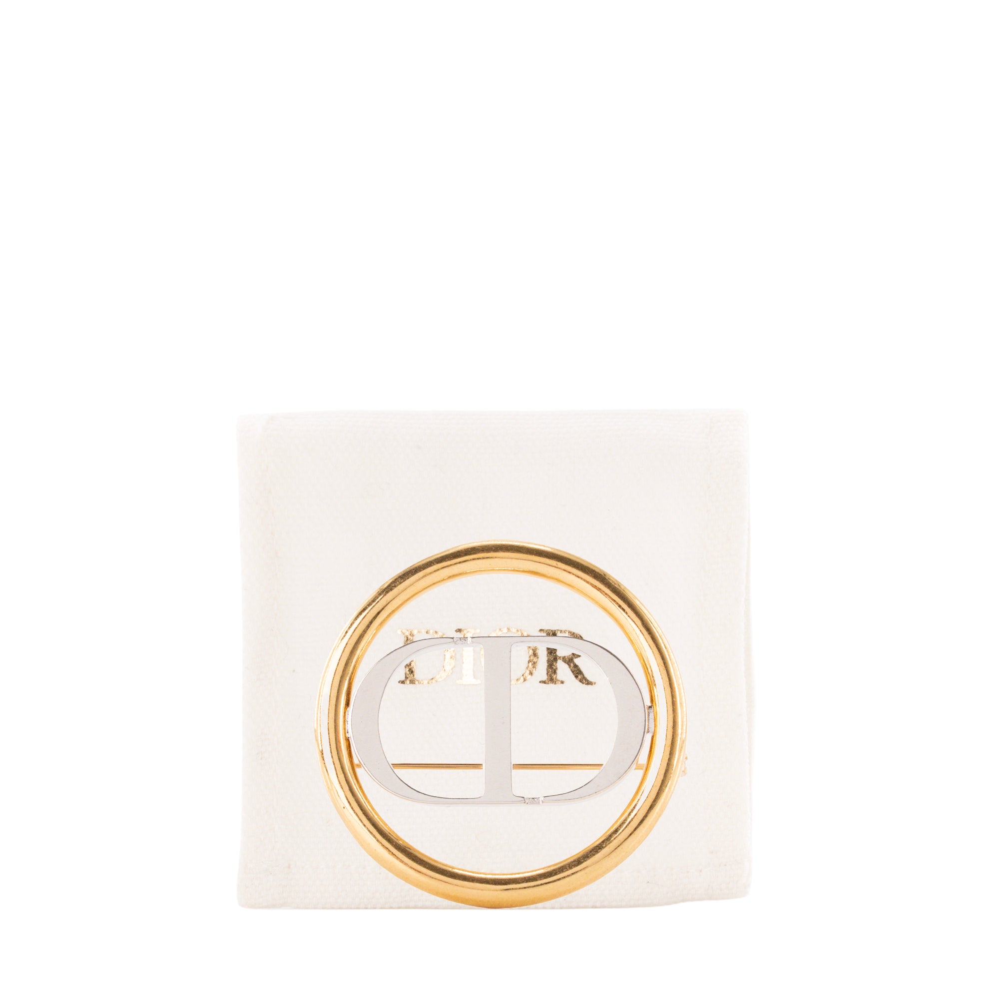 DIOR - Broche 30 Montaigne Dior en métal doré et argent