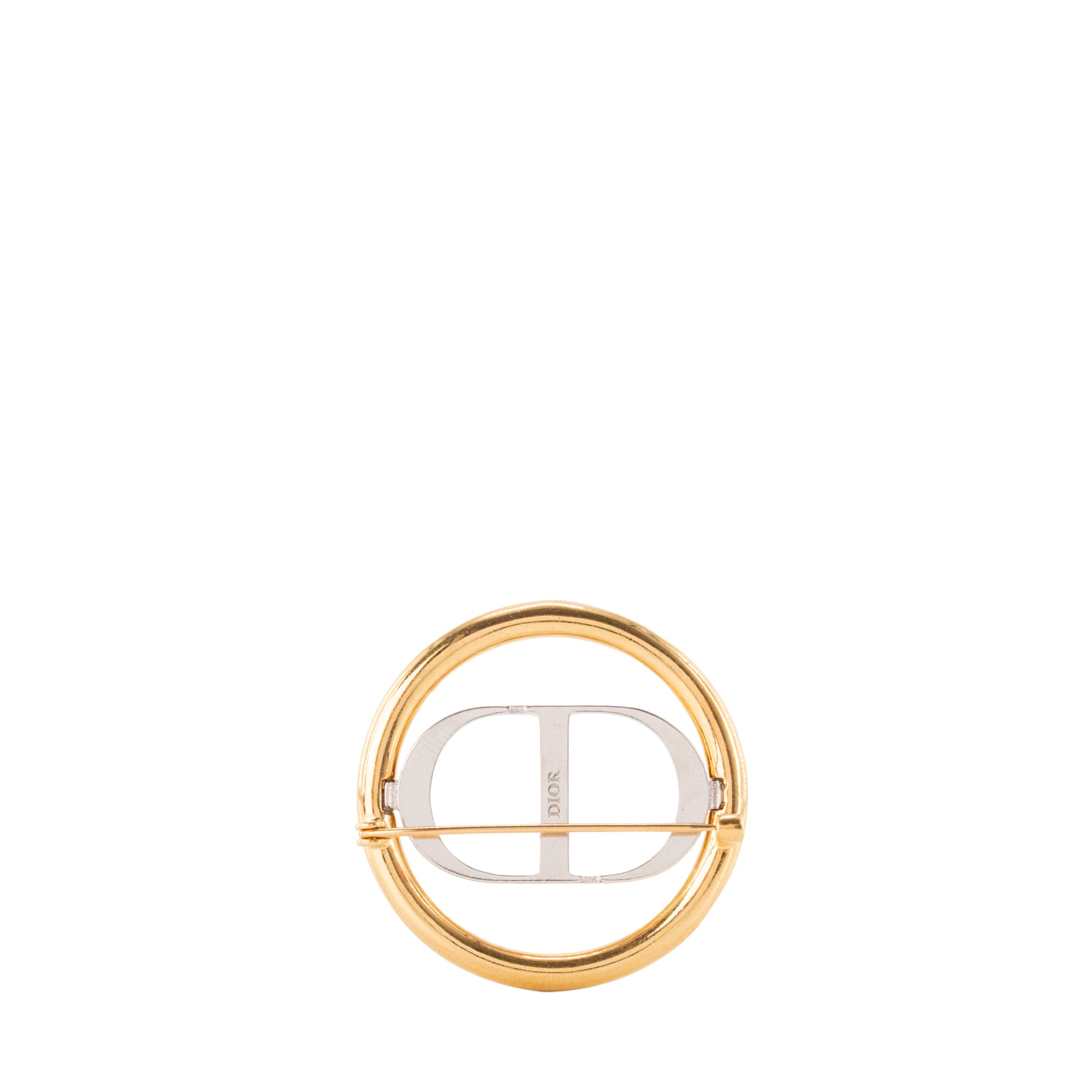 DIOR - Broche 30 Montaigne Dior en métal doré et argent
