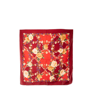 DIOR - Carré 90 Dior en soie multicolore rouge