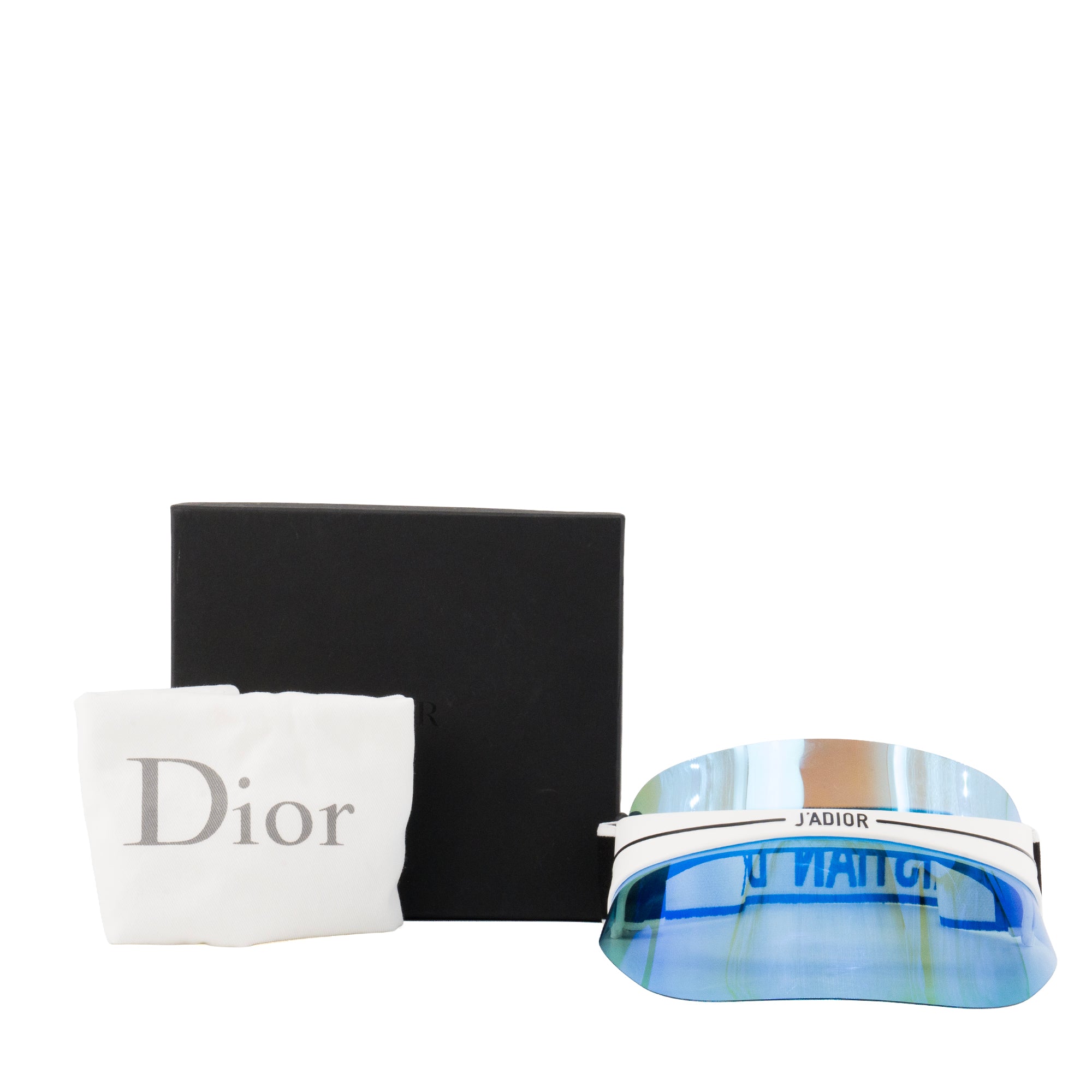 DIOR - Casquette DiorClub1 Visor Dior en plastique bleu et blanc (TU)