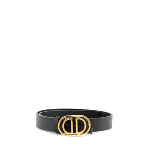DIOR - Ceinture 30 Montaigne Dior en cuir noir (T65)