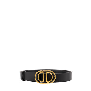 DIOR - Ceinture 30 Montaigne Dior en cuir noir (T70)
