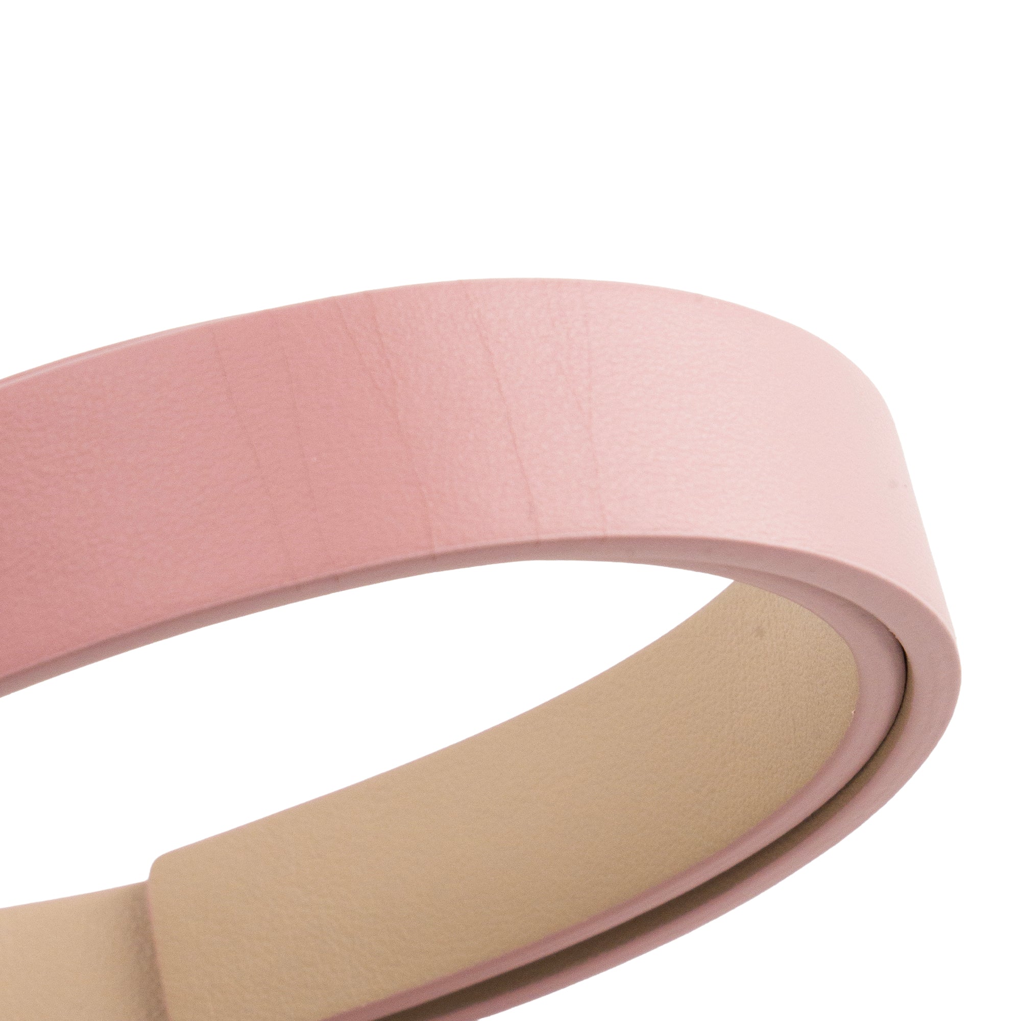 DIOR - Ceinture 30 Montaigne réversible Dior en cuir lisse rose et beige (T80)
