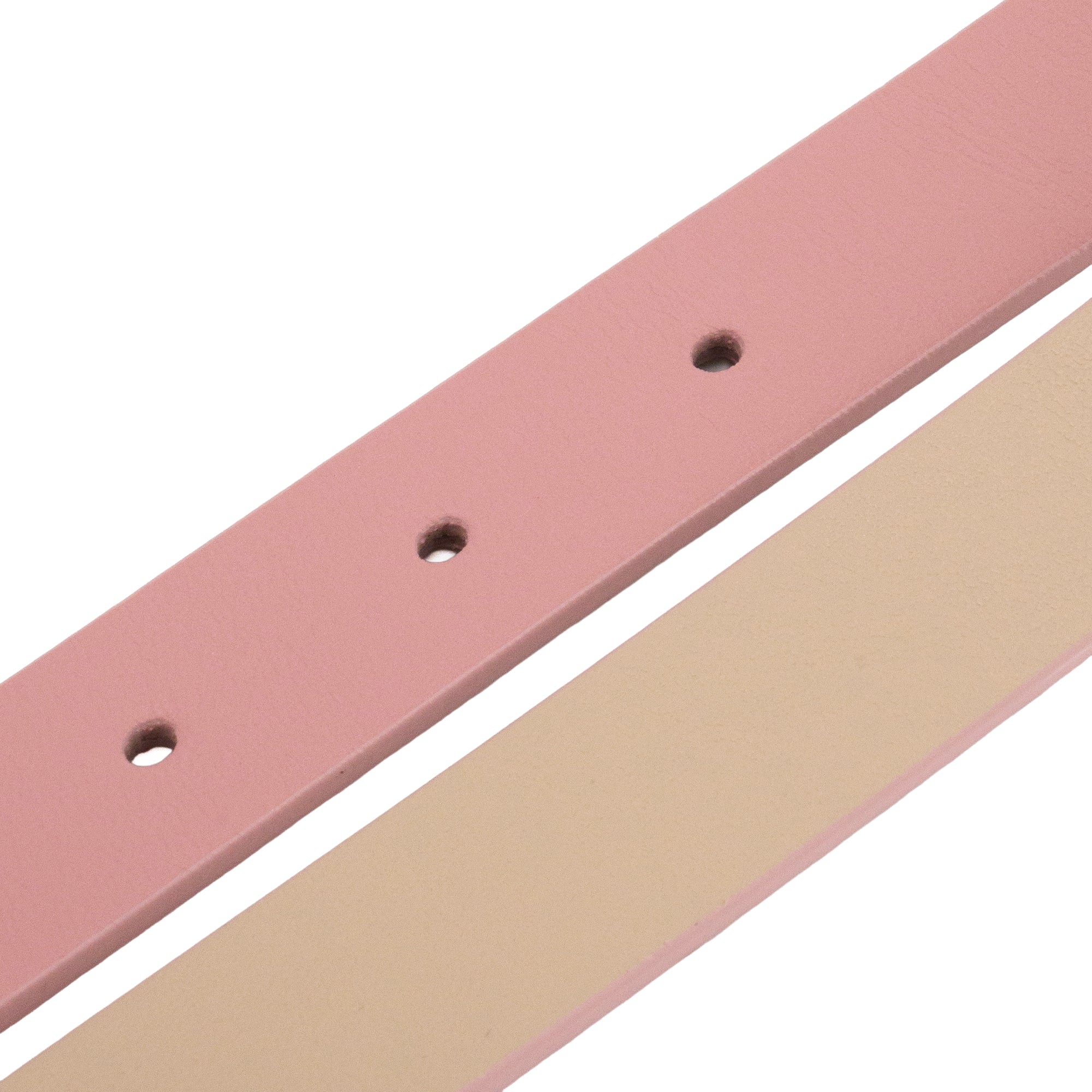 DIOR - Ceinture 30 Montaigne réversible Dior en cuir lisse rose et beige (T80)