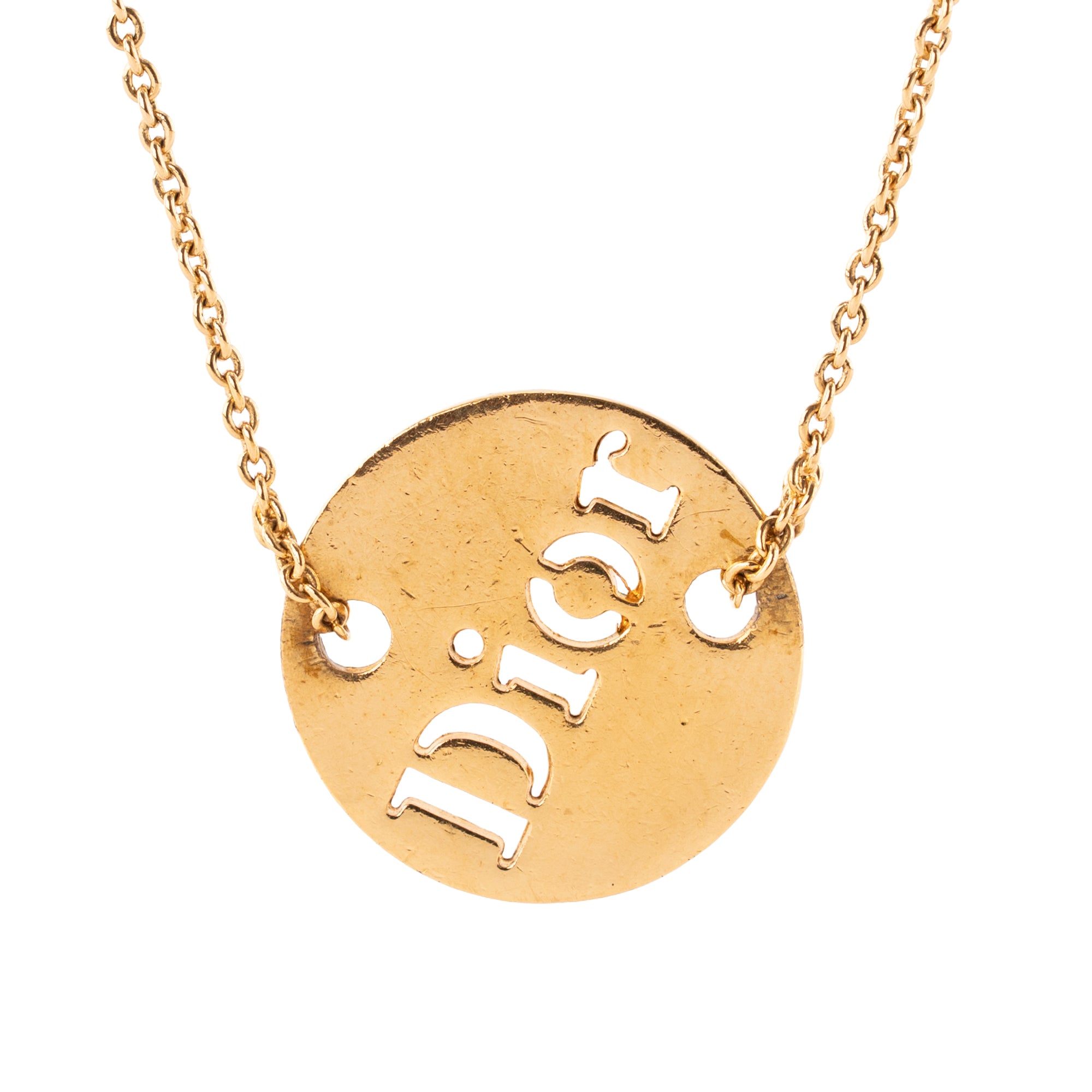 DIOR - Collier Dior en métal doré