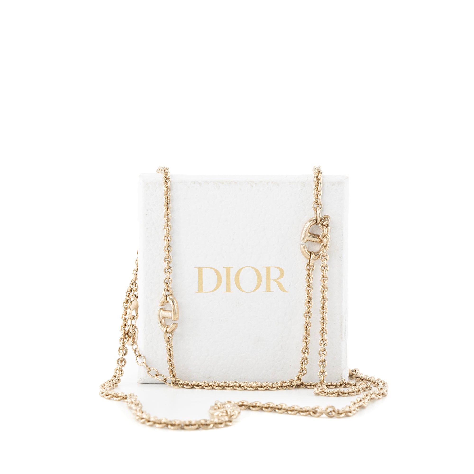 DIOR - Collier Double Rangs Farandole Dior en métal doré