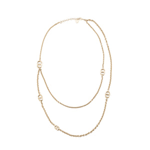 DIOR - Collier Double Rangs Farandole Dior en métal doré